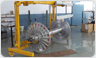 Hydraulic Warp Beam Carrier Trolley with Heald Support and Upper Beam Mounting Facility